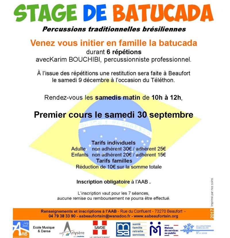 Stage de Batucada en Famille