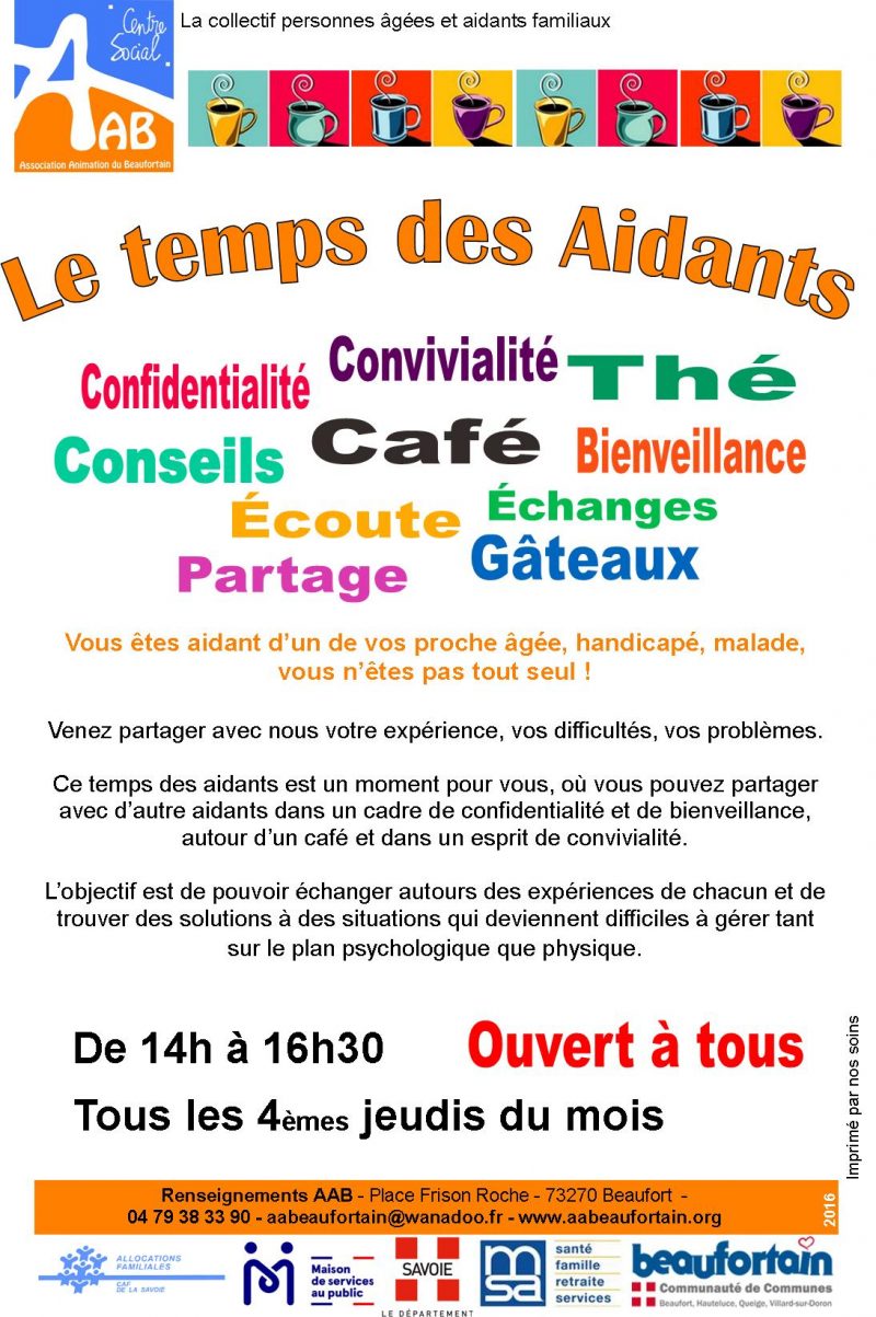 Le temps des aidants - Beaufort