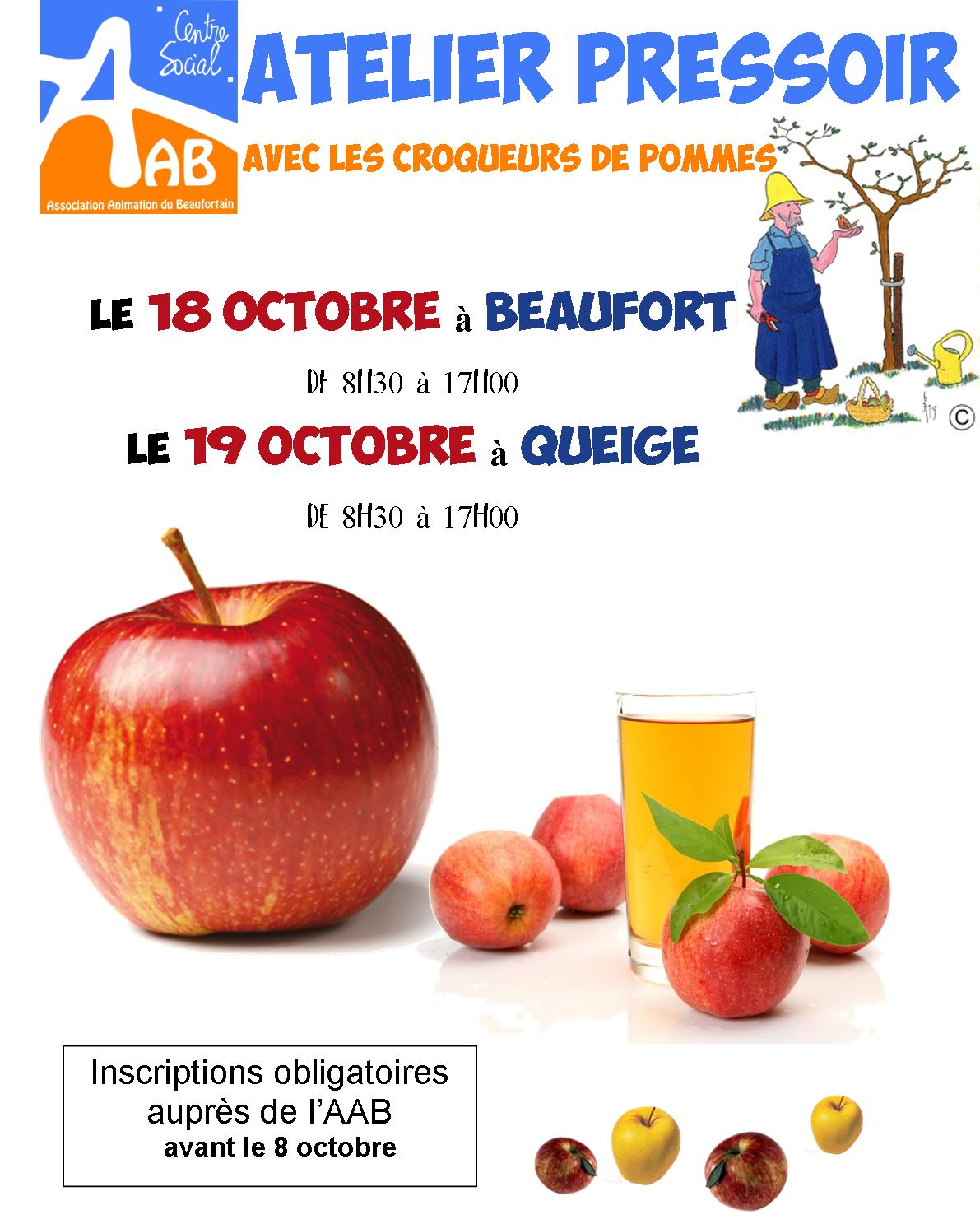 Atelier pressoir Beaufort